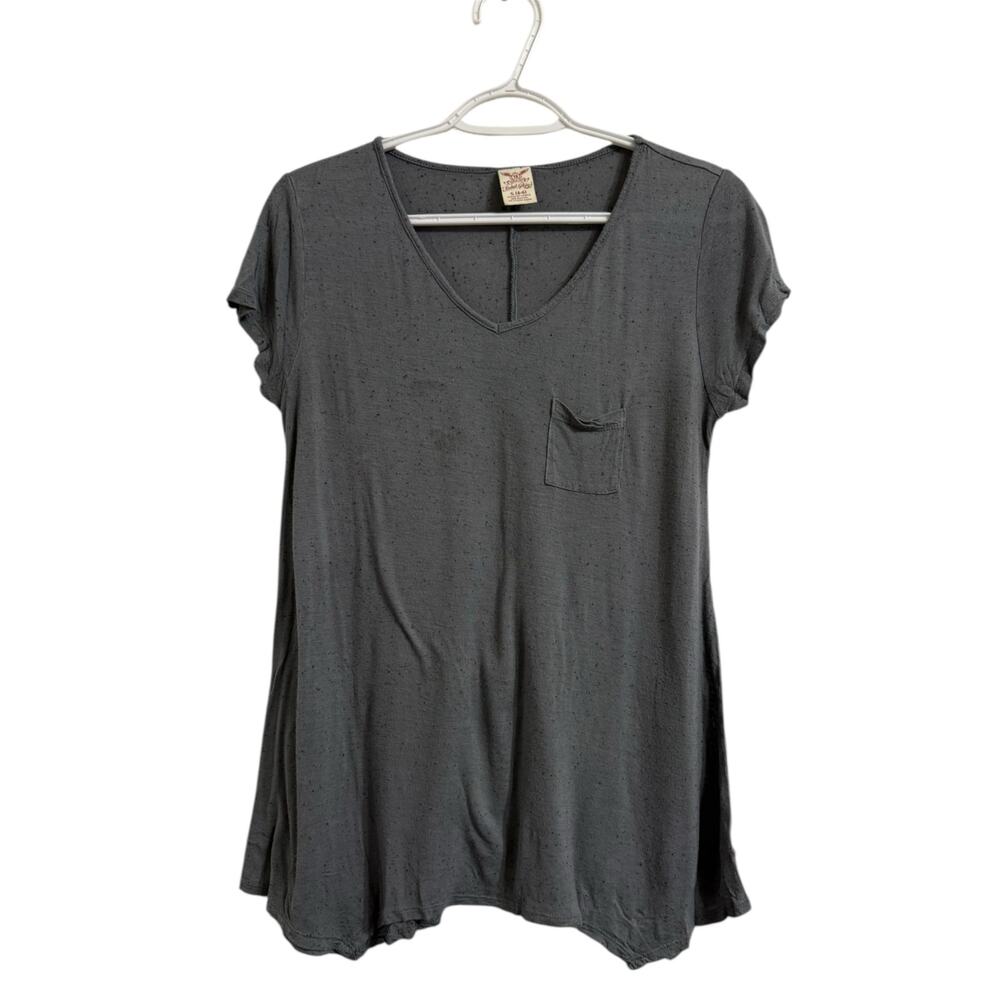 *Bundle* Two Gray Shirts Medium Flowy Casual Everyday Essential Minimalist Chic